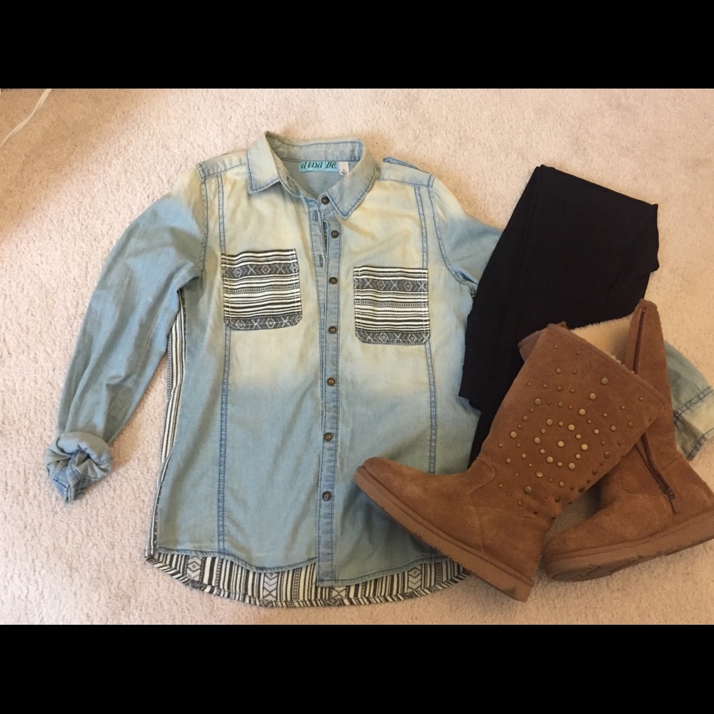Denim Shirt -Unique